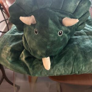 Green Dinosaur Blanket for Kids